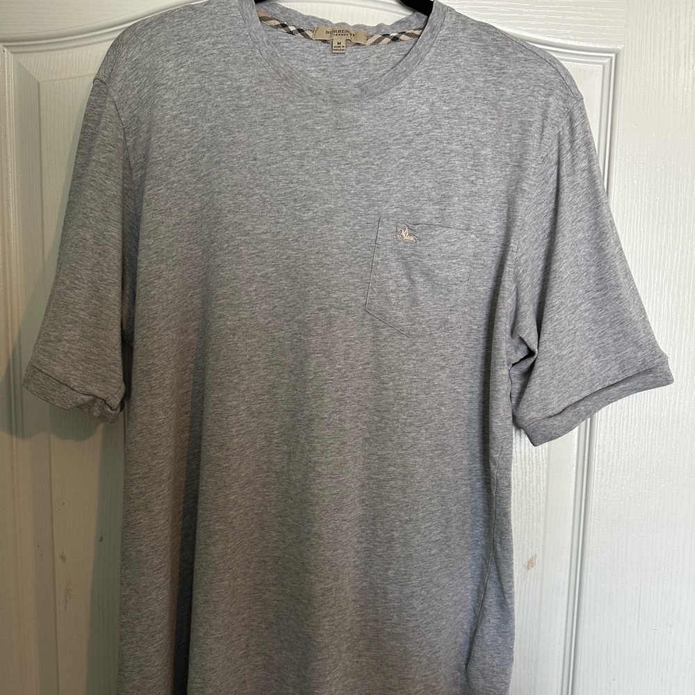Burberry Light Gray Short Sleeve Tee